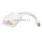 dp to Dvi Adapter Mini DisplayPort to DVI Mini Dispalyport Male Digital Audio/Video DVI/D Famale Digital Video 20cm White