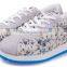 2015 fashion light color school printed shoes