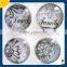 Custom home decoration 3D glass magnetic fridge stickers