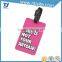 2016 hot plastic wholesale luggage tags OEM factory machine printed pvc card
