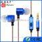 3.5mm Jack In-Ear Stereo Headphone Earphone Metal Earphone With Mic