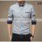 2015 Hot Hot New Fashion Latest Design Low Price Casual Long Sleeve Men's Shirt