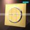 2015 New design Gold 3 gang 1way electrical wall switch wire drawing BS standard 10A wall switch