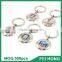 Wholesale Bulk Metal Two Sided Souvenir Sport Printing Custom Key Ring