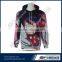 Fashion hoodies& women's hooded t shirt sublimation printed hoodies