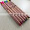 7" jumbo size round shape cedar wooden crayon 8mm 3 in 1 colored pencil with dipped end