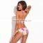 Young & Gorgeous - RELLECIGA New High Contrast Floral Blooming Pattern Push-Up Halter Top Hot Sex Girl Bikini Swimsuit