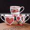 Wholesale promotion gift ceramic mug plain white ceramic mug and cups customized decal