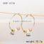 Charmy Full of Diamond and Rose Gold Big Circle Stainless Steel Earrings