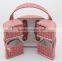 Handmade leather cosmetic bags with compartments supplier