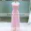 ASAF-04 Elegant Long Chiffon Zipper Back Pleats V-neck Cheap Bridesmaid Dress                        
                                                Quality Choice