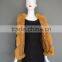 Fashion Designs Ladies Genuine Blue Fox Fur Short Leather Suede Vest For Winter