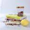Transparent Glass Candy Tea Jar wholesale glass jars /Sample customized freely glass storage jars with airtight lids