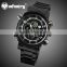INFANTRY Fashion Mens Digital Black Stainless Repeater Watch
