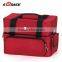 Sunrise Portable Quality Elegant Red Professional odm Make up Case Nylon beauty cosmetic case
