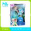 2016 New !Eco-friendly PVC 11 Inch movable joints Elsa and Anna with skiing boots(B/O pedestal Barbie Doll