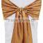low price superb quality gold taffeta chair sashes