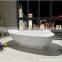 Customize solid surface Bathtub,White artificial stone bathtubs , engineering Stone Bath Tub