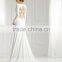 LC29 Sexy Deep V Neck Long Sleeve Lace Mermaid Wedding Dress See Through Beaded Vestido De Festa De Casamento