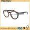 Wood Sunglasses made from ebony frame with clear lens RX frame