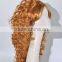 Synthetic long brown Afro curls fully kinky wig anime cos wig N260
