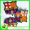 best selling 3D thick silicone labels for soccer team jersey
