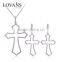 Wholesale African 925 Silver Costume Cross Jewelry Set E009B