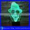 Acrylic Cool Cigarate Man Sculpture 3D LED Night Light Creative Stereoscopic 7 Colors Flashing Touch LED Christmas Night Light