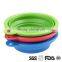 Dog Food Bowl Water Feeding Portable Travel Foldable Bowl for Pet