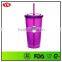 hot sale bpa free double wall insulated tumbler with straw 20 ounce