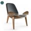 HY2007 Resell ASH/Walnut Wood Shell Chair for Indoor
