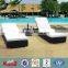 Wicker outdoor rattan bed