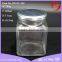 380ml square glass honey bottle with metal lid