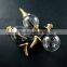 20mm glass ball in antiqued bronze brass vial pendant DIY glass dome bottle charm supplies 1810389