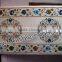White Pietre Dure Semi Precious Stone Inlay Marble Inlay White Marble Inlay Coffee Table Top