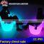 Waterproof ip65 colorful low voltage illuminated led chair for bar and hotel
