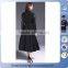 2016 fashion ladies designer leather spliced dress maxi winter dress for women