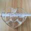 wholesale innovative household heart shape clear cosmetic acrylic makeup organizer with 8 grids