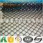 3 ft chain link diamond-mesh fence 3 way corner