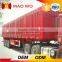 Tri-axle big capacity cargo truck van semi trailer
