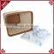 Handwoven fashion plastic washing basket for hotel and household dirty clothes