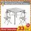 Aluminum Folding Portable Picnic Camping Set Table and Chairs