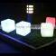 High Stability Modern Fashion LED furniture plastic lighting decorative cube chiar/table