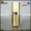cosmetic triangle shape gold 15ml acrylic lotion bottle