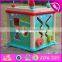 2017 new design 5 in 1 multi-function children wooden activity centre W11B133