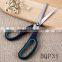 Newest fashional colorful style students office stainless steel blade rubber and plastic scissors