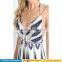 Boho tropical printed spaghetti straps v neck sexy beach holiday woman chiffon summer long maxi dresses 2017
