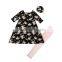 Fashion baby Long sleeve floral Dresses Spring Dress with leggings Patterns Kids Dress
