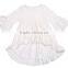 Wholesale baby cotton blouse boutique children cotton ruffle top kids autumn& fall clothes