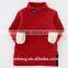 Boys velvet bottom shirt children 's solid color turtleneck long - sleeved T - shirt stock